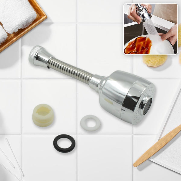 360° Rotating Faucet Sprayer – Water-Saving Aerator for Kitchen & Bathroom (6 Inch)