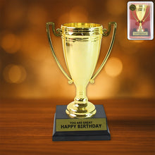 Birthday Hero Gold Trophy