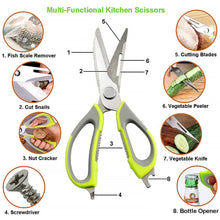 Multi-Purpose Kitchen Scissors with Magnetic Holder