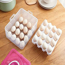 2 Layer 32 Grid Egg Tray with Lid Carrier Holder1 Pc