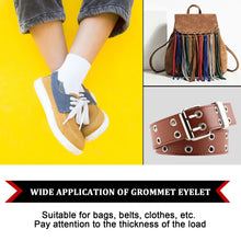 Grommet Setting Tool with 25 PCS Gold Eyelets Grommets Steel Hole Punch