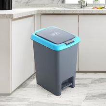 Apex Plastic Push N Pedal Dust Bin 6.5 Liters (1 Pc / Mix Color)