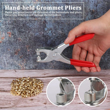 Grommet Setting Tool with 25 PCS Gold Eyelets Grommets Steel Hole Punch