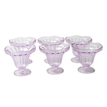 Crystal Plastic Ice-Cream Bowl Set – Serving Bowls (6 Pc)