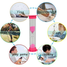 Plastic Hourglass Sand Timer Set – 3-Min Sand Clock for Kitchen, Office & Kids (5 Pc)