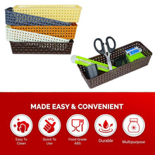 Plastic Multipurpose Desk Organizer Tray (6 Pcs Set)