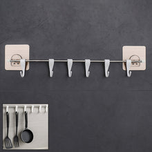Stainless Steel Utensil Hanger Rail Nail Free Wall Mount