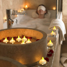 Set of 12 Flameless Floating Candles Battery Operated Tea Lights Tealight Candle