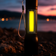 Mini Search Rechargeable LED Long Range Flashlight Emergency Light Torch