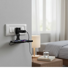 Multi-Purpose Wall Holder Stand for Charging Mobile (Black)