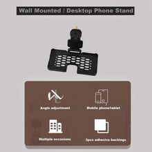 Multi-Purpose Wall Holder Stand for Charging Mobile (Black)