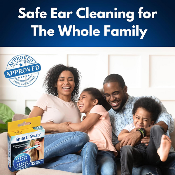 Swab Silicone Easy Earwax Removal with 16 Replacement Disposable Soft Tips / Ear Wax