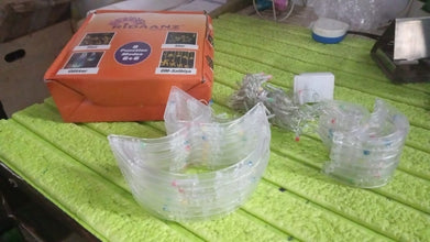 Multicolor 12 Diya Curtain String Lights (Multi Color)