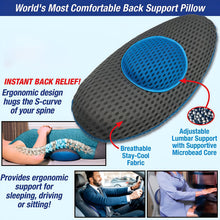 Ergonomic Orthopedic Back Support Pillow (18 x 9 Inch / 1 Pc)