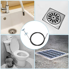 Flexible Spring Drain Cleaning Tool with Hand Grip (1 Pc / 196 Cm)