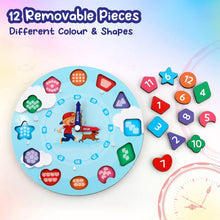 Aditi Wooden Educational Learning Clock Toy with Movable Hands