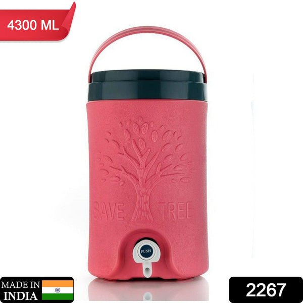 Multicolored Water Rover Jug: Insulated Plastic Jug with Sturdy Handle (4300 ML)