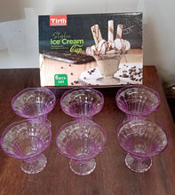 Crystal Plastic Ice-Cream Bowl Set – Serving Bowls (6 Pc)