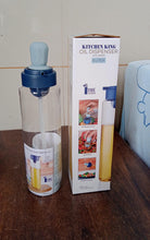 2 in 1 Transparent Oil Dispenser with Silicone Oil Dropper Nozzle (1 Pc / With Brush / 1 Ltr)