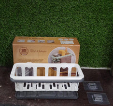 Hanging Drain Rack & Sponge Holder Basket for Kitchen Sink Storage